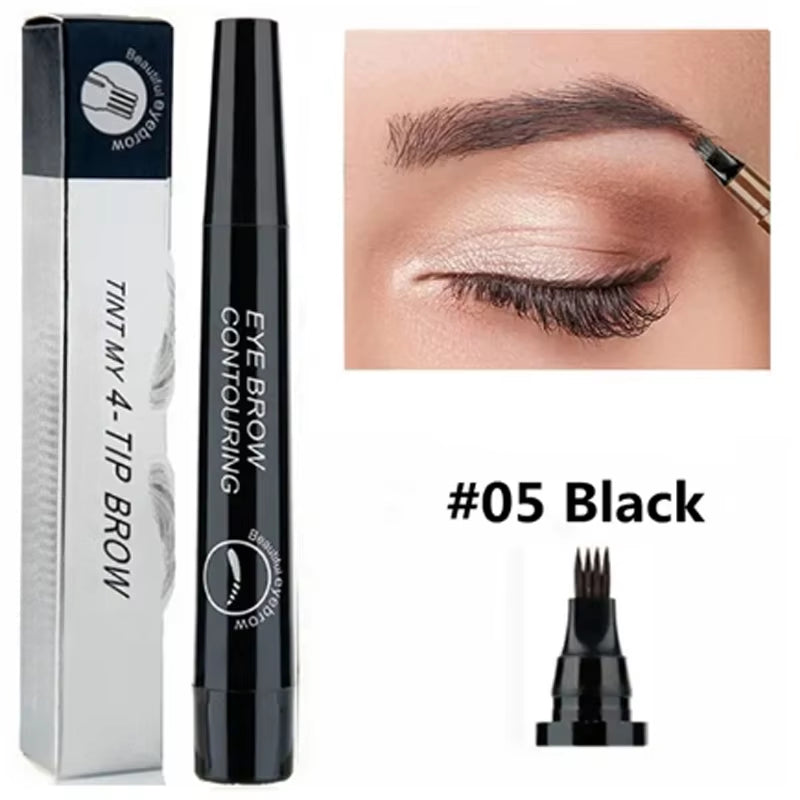 GlamDefine™ 4-in-1 Precision Makeup Pen – Eyeliner, Eyebrow, Contour & Lip Liner in One Long-Lasting Waterproof Tool