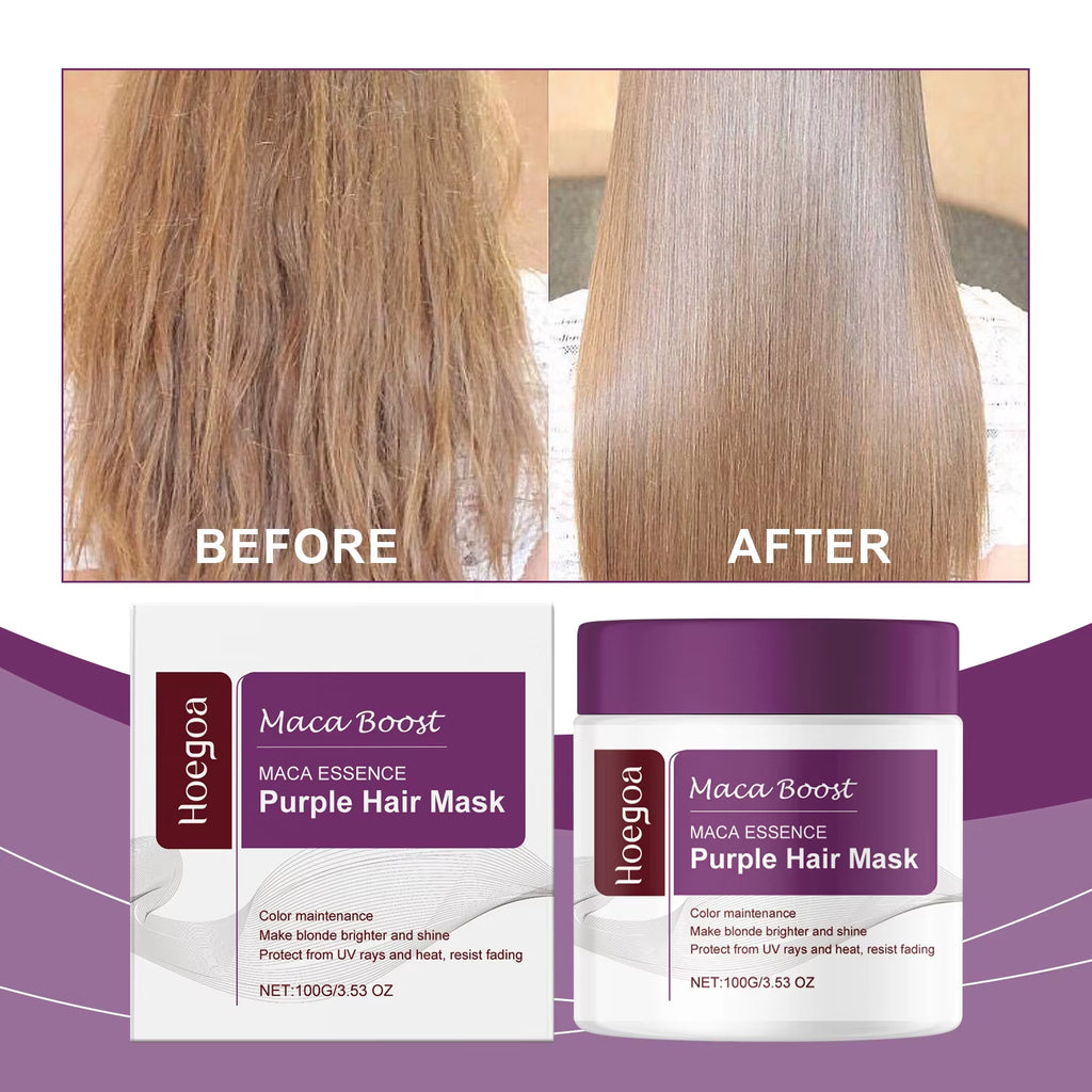 Magical Purple Hair Mask – Professional Toning Treatment for Blonde, Silver, Gray & Highlighted Hair to Eliminate Brass and Yellow Tones